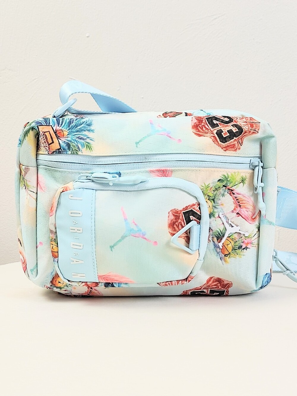 NEW! Air Jordan Collectors Crossbody Bag Flamingo Sling Bag 23 Cordura Travel